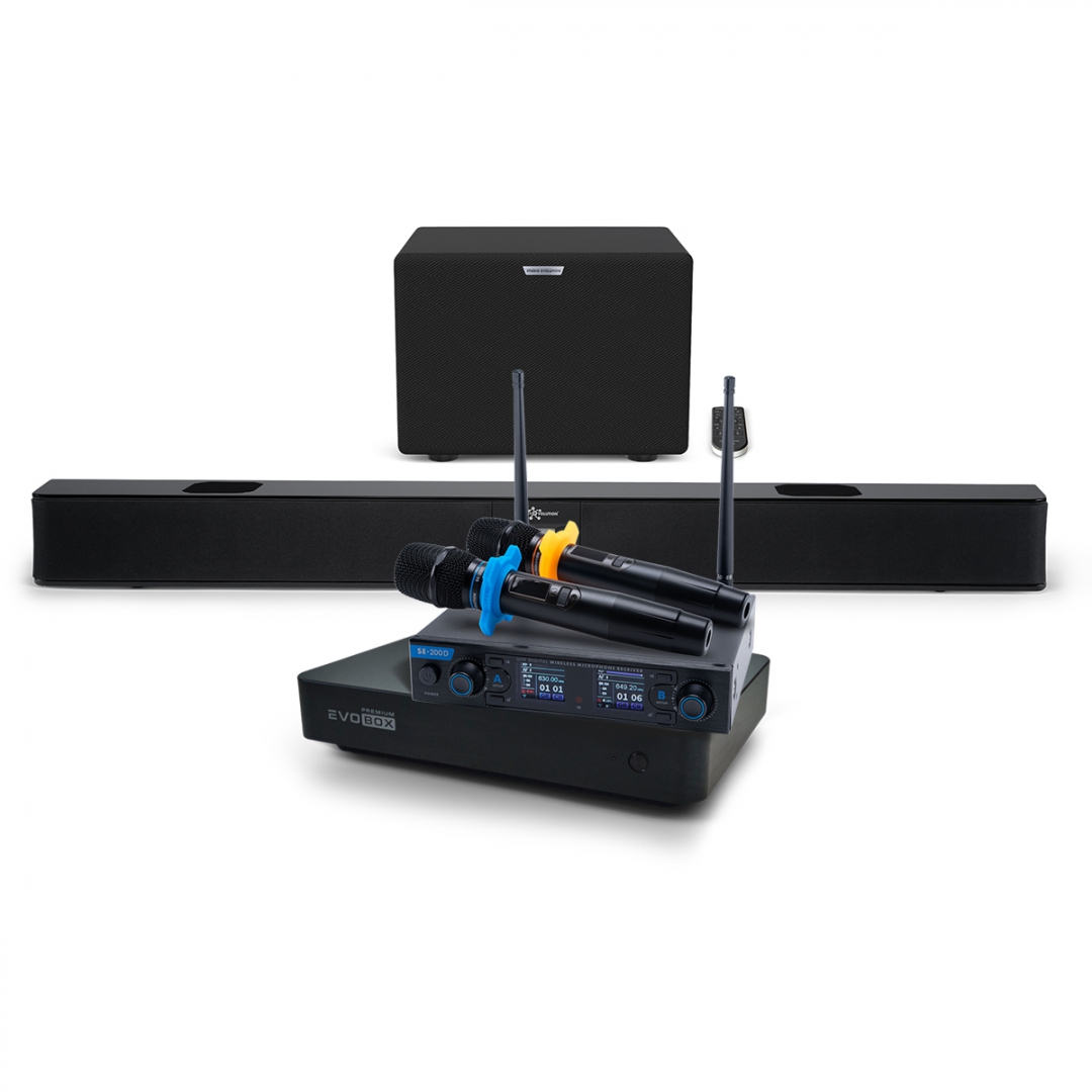 Hi-End караоке-система EVOBOX Premium + EvoSoundBar (саундбар с караоке) в Канаше