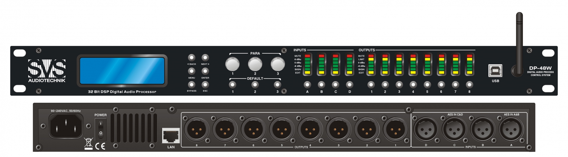 SVS Audiotechnik DP-48W Цифровой процессор: 4 входа 8 выходов в Канаше