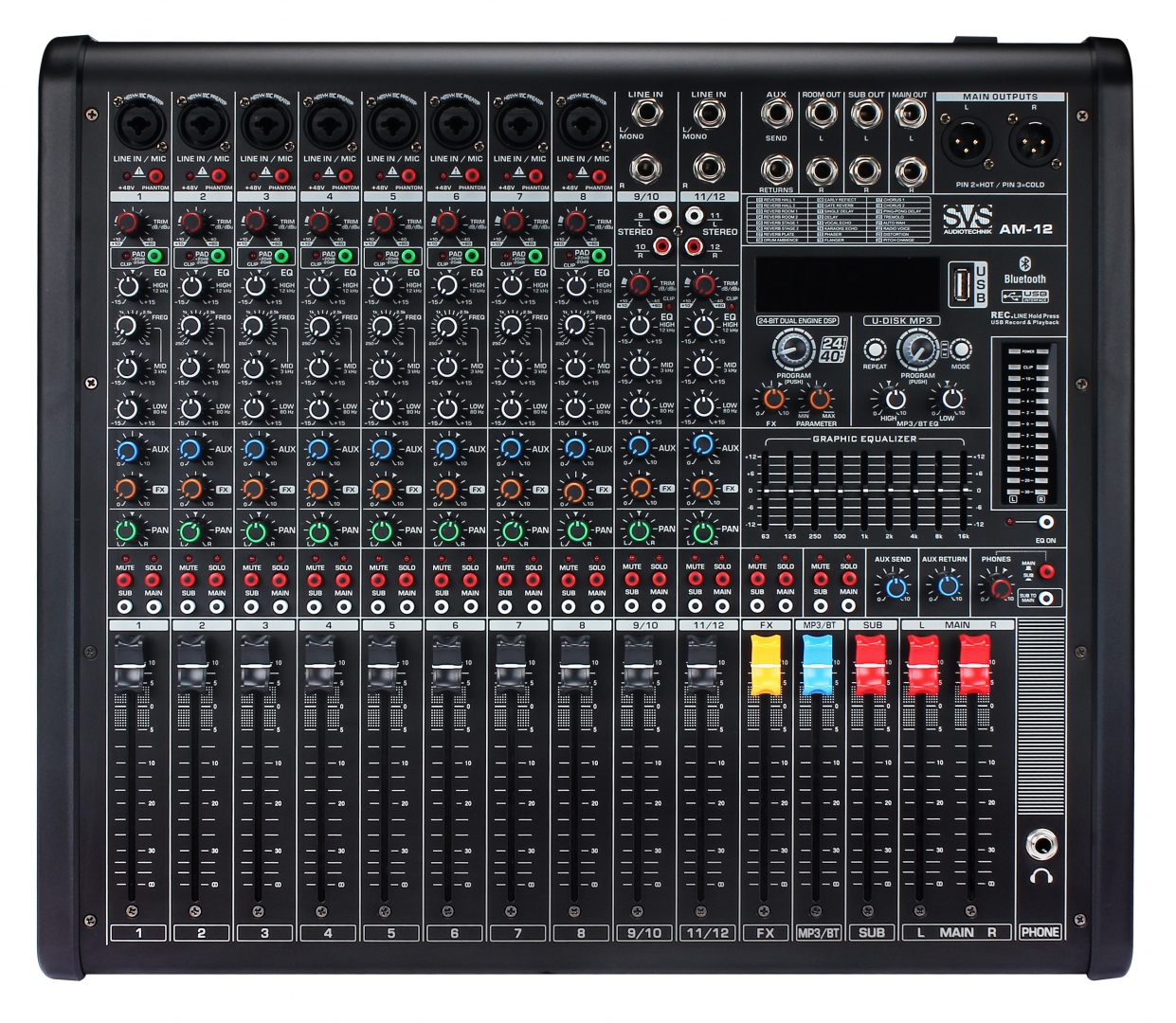 SVS Audiotechnik mixers AM-12 Микшерный пульт аналоговый, 12-канальный в Канаше