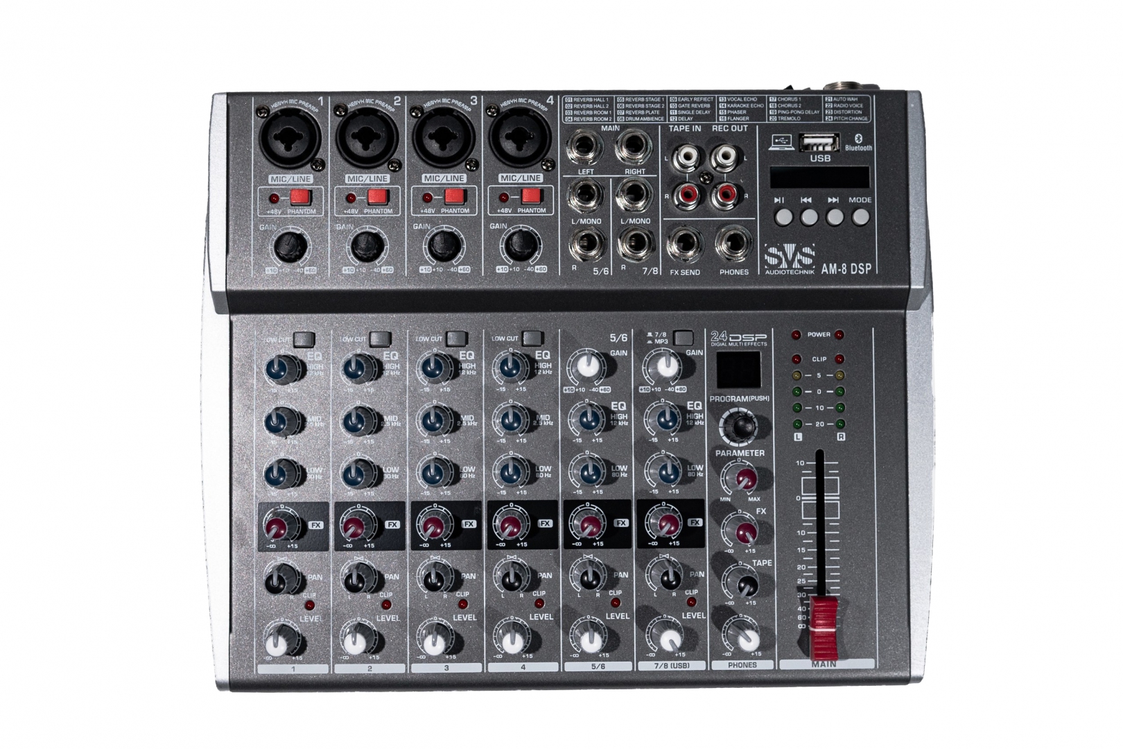 SVS Audiotechnik mixers AM-8 DSP Микшерный пульт аналоговый, 8-канальный в Канаше